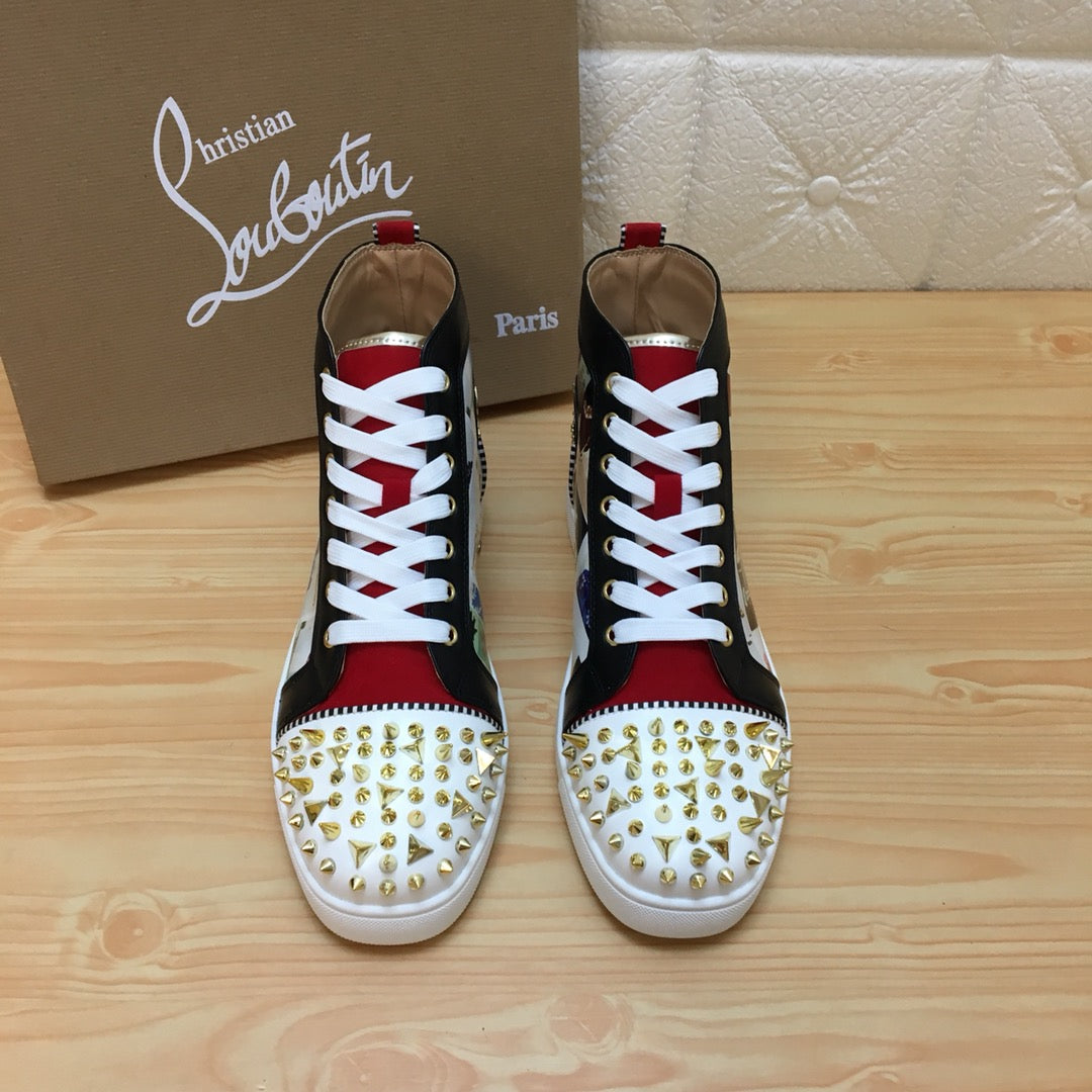 Luxury Christian Louboutin-Inspired Red-Soled Bling Shoes for Couples