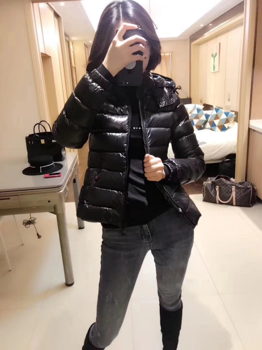 Women's Premium Faye Wong Style Menstrual Short Down Jacket