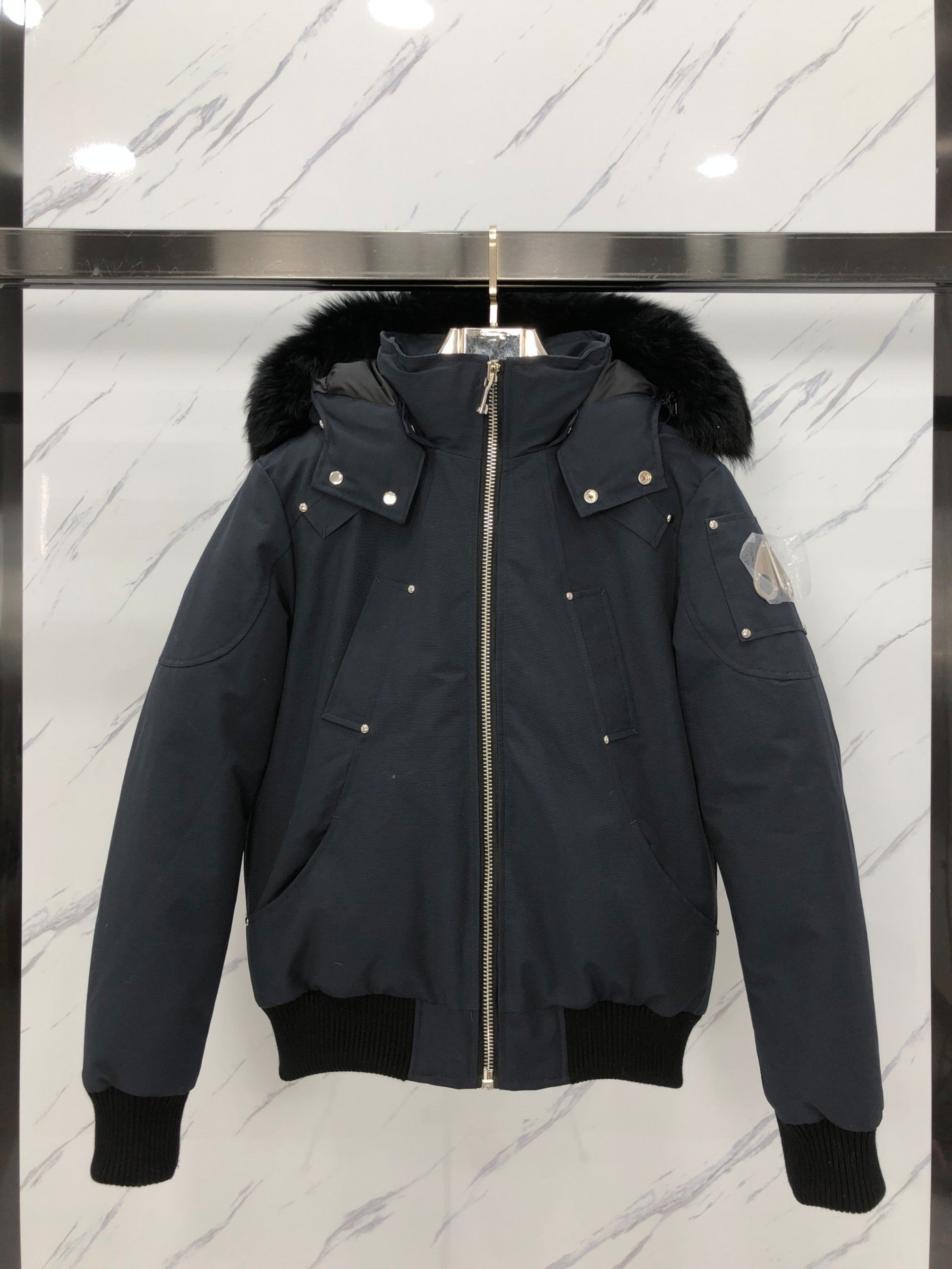 Moose Knuckles Men's Short Down Jacket - Luxury Cold Weather Protection