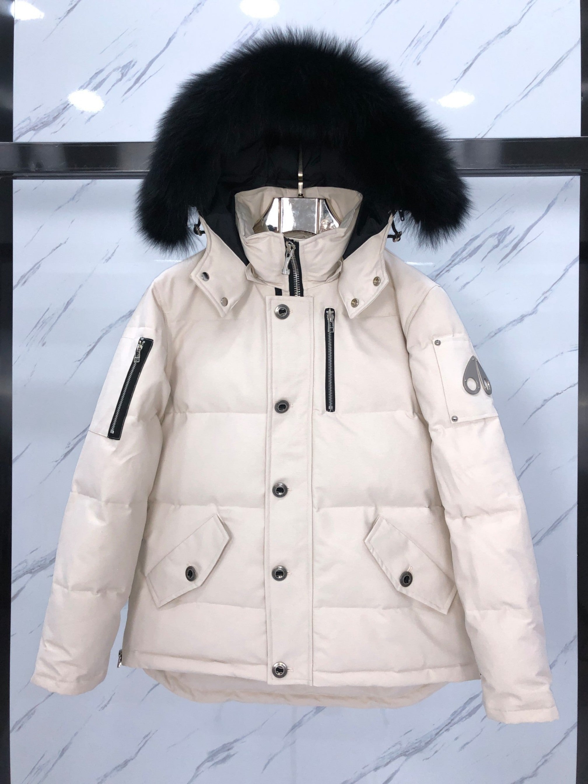 Moose Knuckles Men's Short Down Jacket - Premium Insulation & Contemporary Style