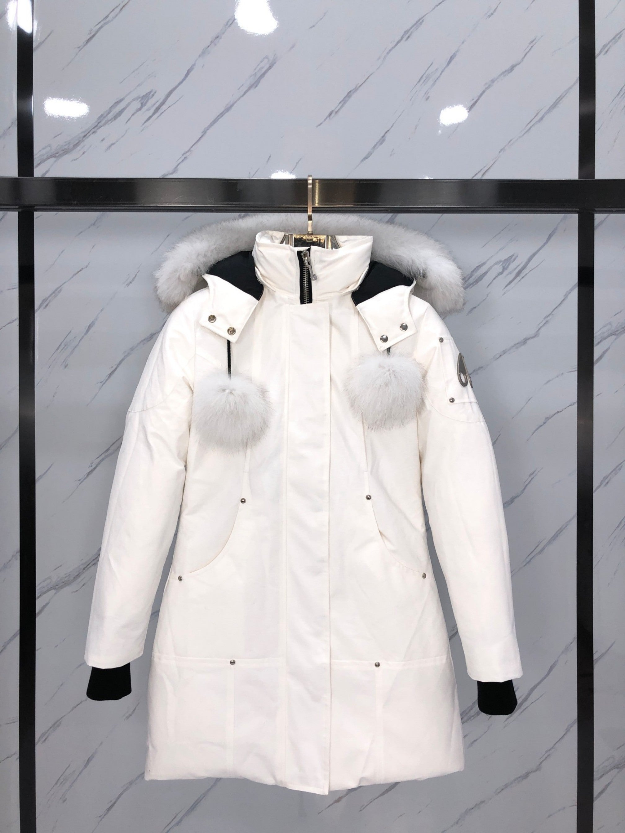 Moose Knuckles Women's Long Down Jacket - Premium Quality & Stylish Design