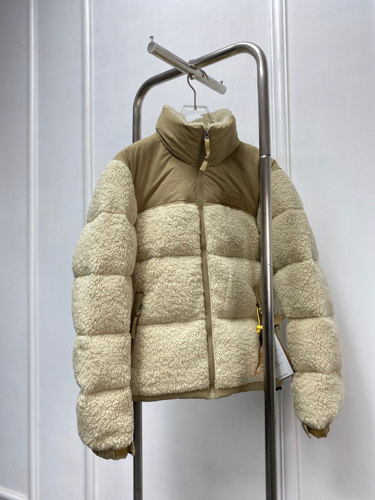 The North Face Lambswool Down Jacket - Luxurious Warmth in Apricot