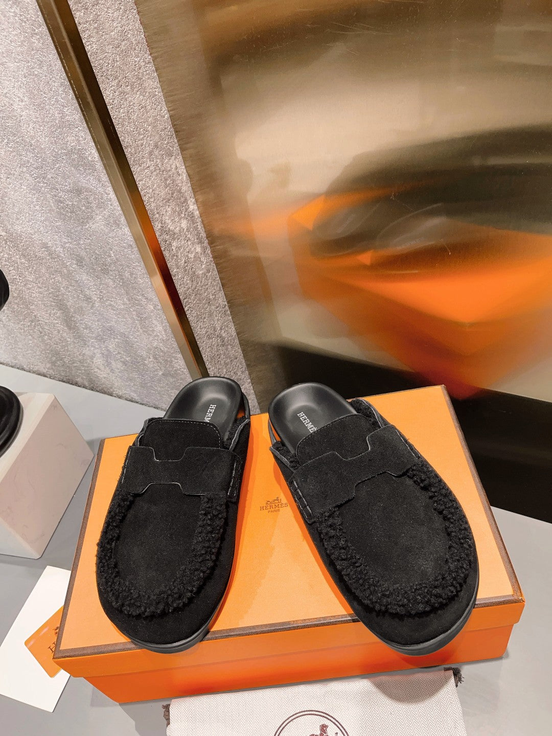 Luxurious HERMES-Inspired Half-Drags | High-Quality Wool & Suede