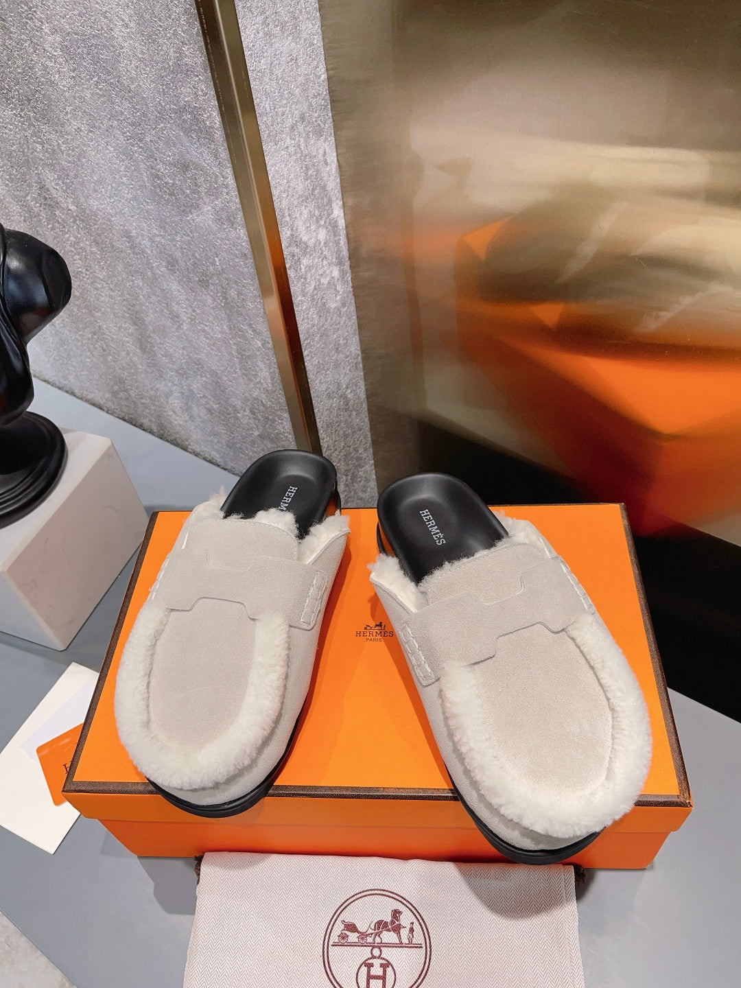 Luxurious HERMES-Inspired Half-Drag Shoes