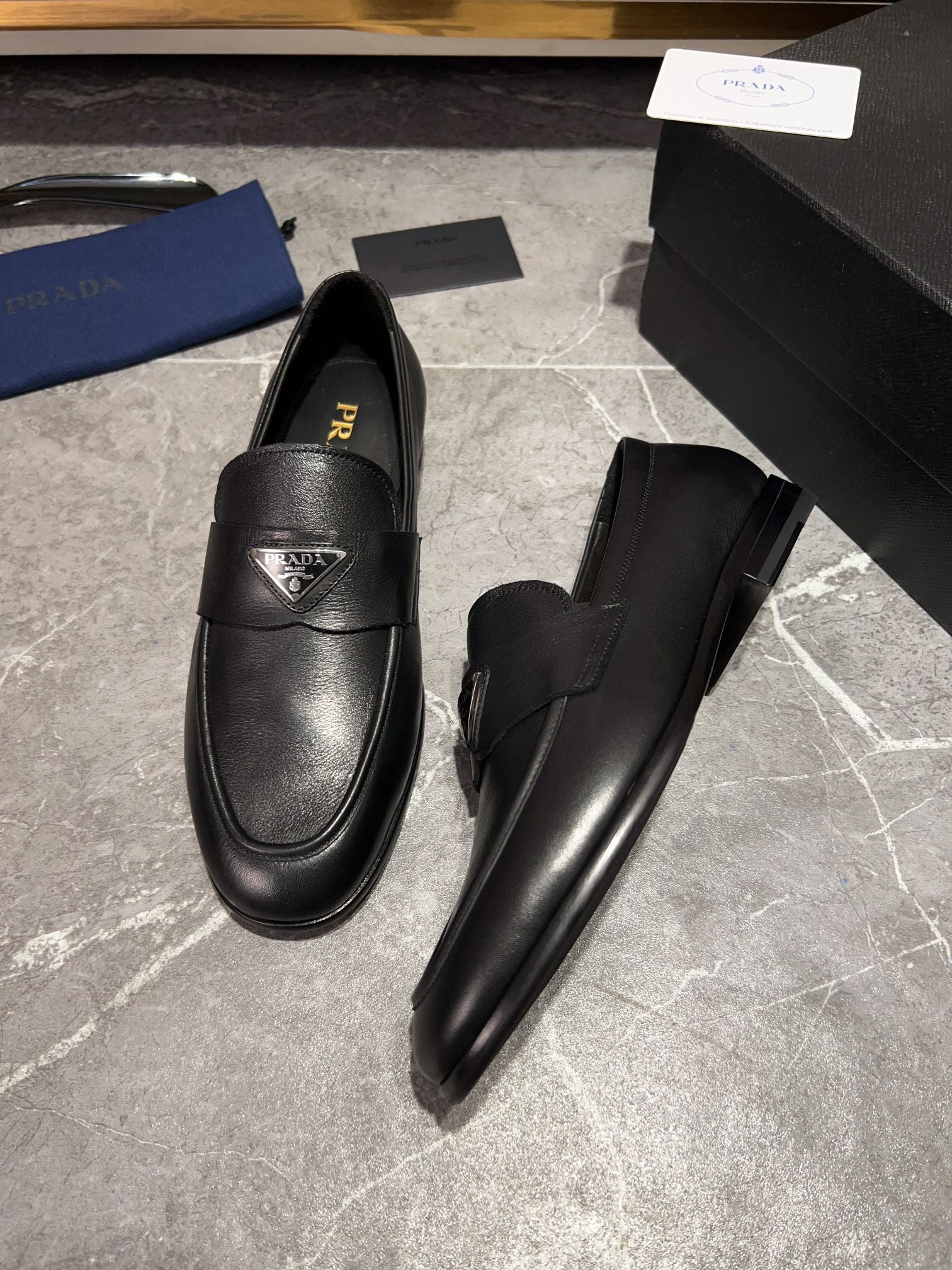 PRADA Menâ€™s Premium Leather Shoes - Sizes 39-44