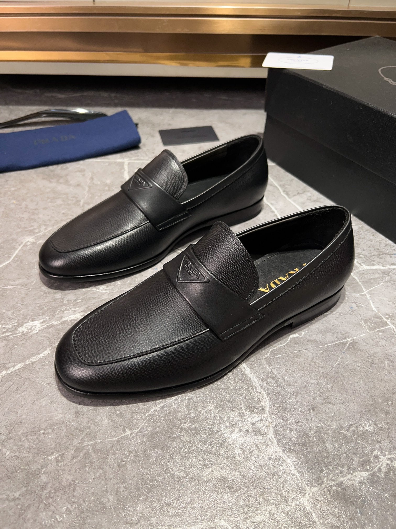 Premium Men's Leather Shoes by PRADA | Sizes 39-44