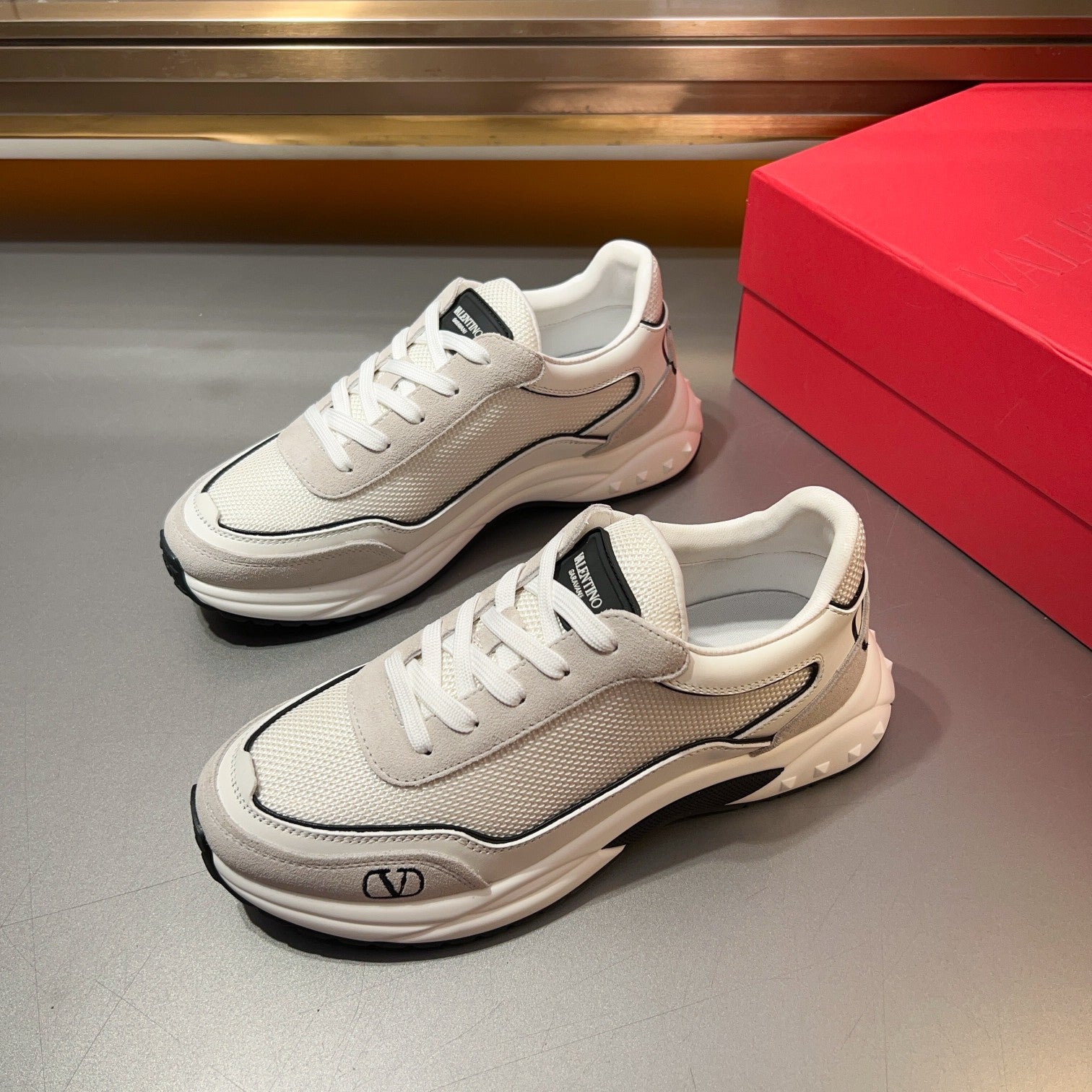 Valentino Nappa Calfskin Sneakers - High-End Elegance