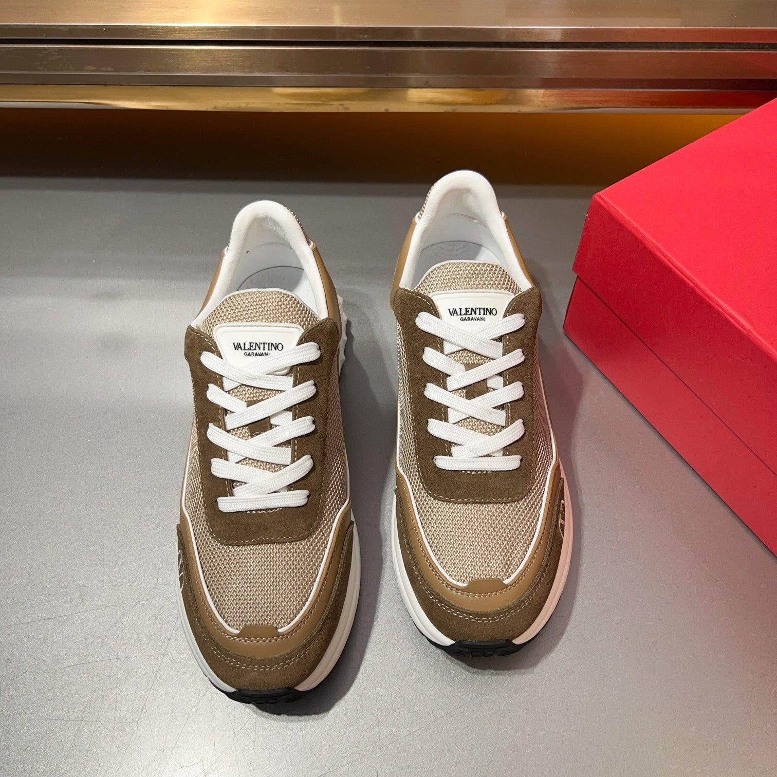 Valentino High-End Nappa Calfskin Sneakers for Men