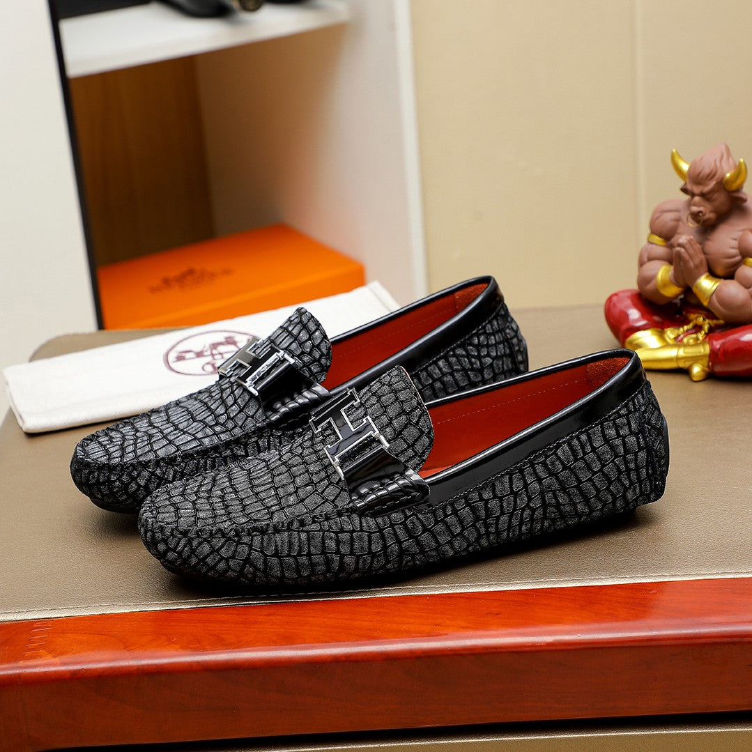 Premium Men's Slip-On Leather Shoes - Classic Design