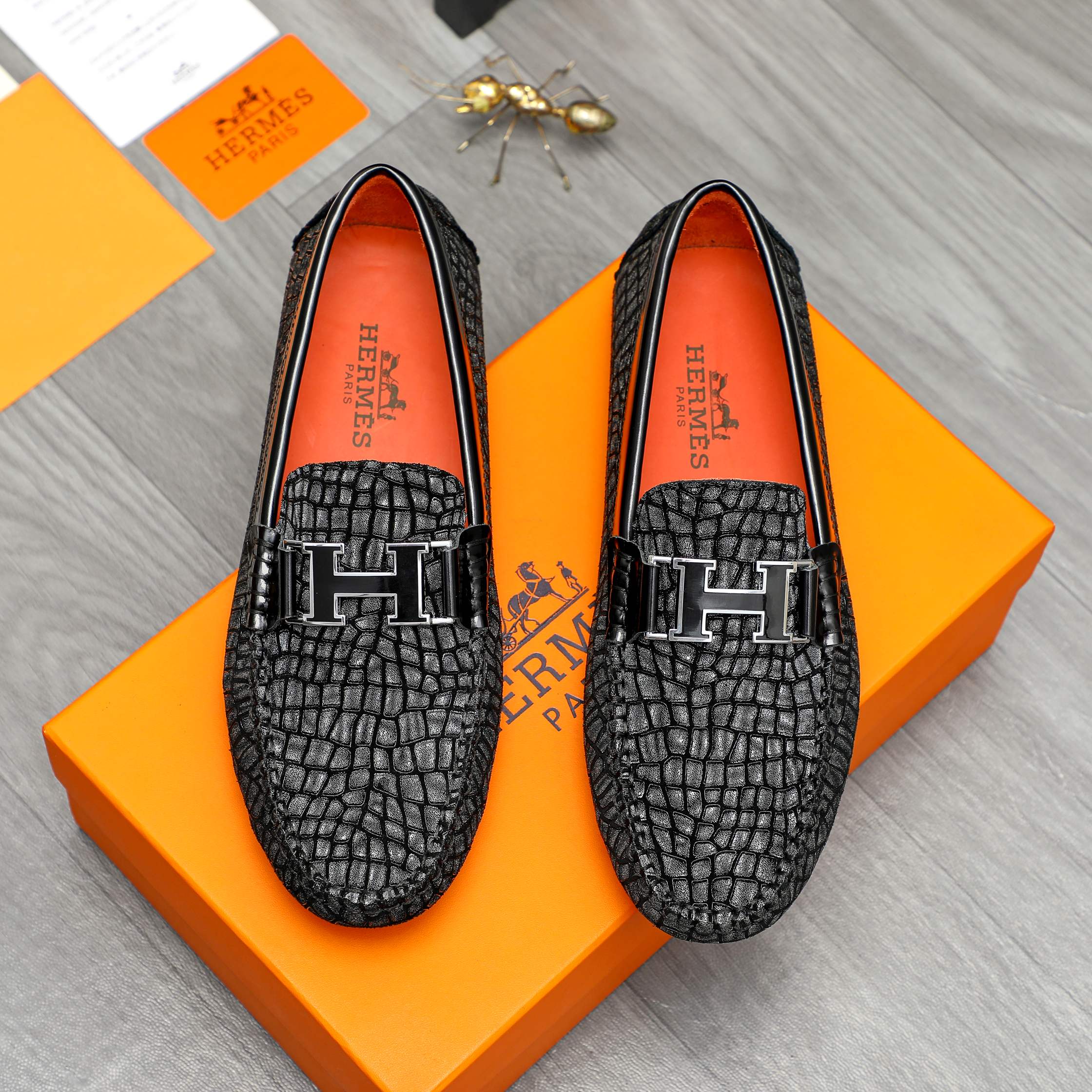 Hermes Slip-On Shoes for Men â€“ Stylish Comfort in Sizes 38-44