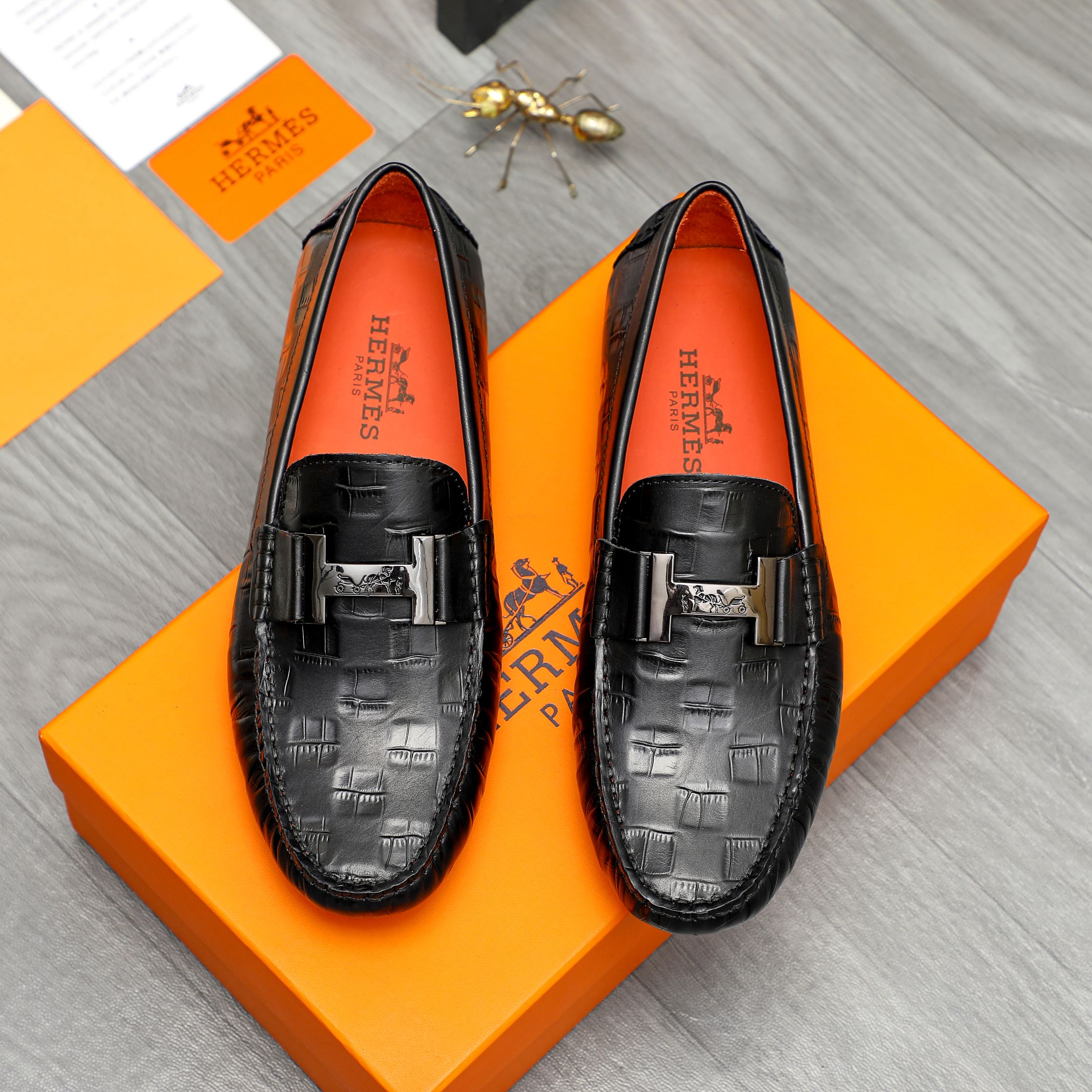 Hermes Slip-On Shoes for Men | Luxury Cowhide Comfort