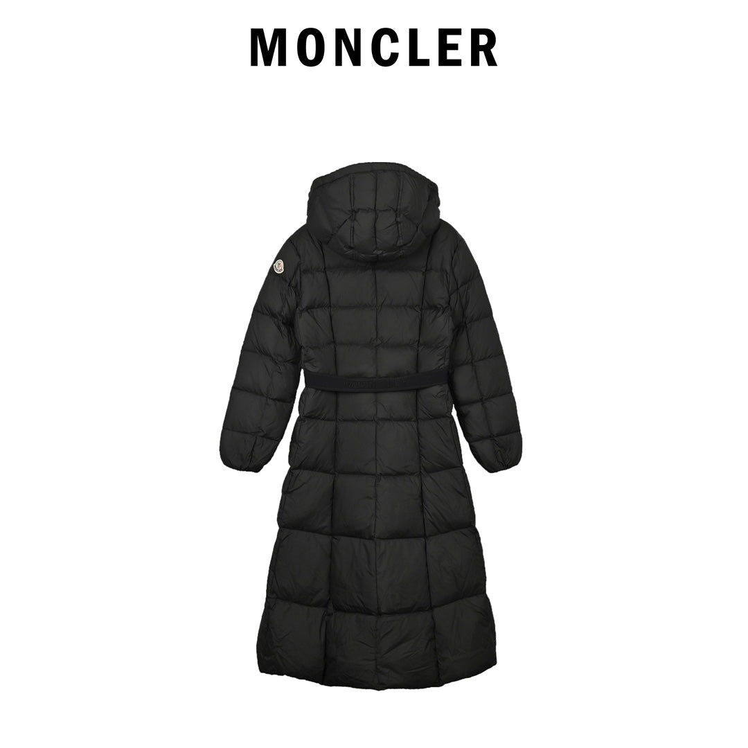 Luxurious Moncler Long Hooded Down Jacket