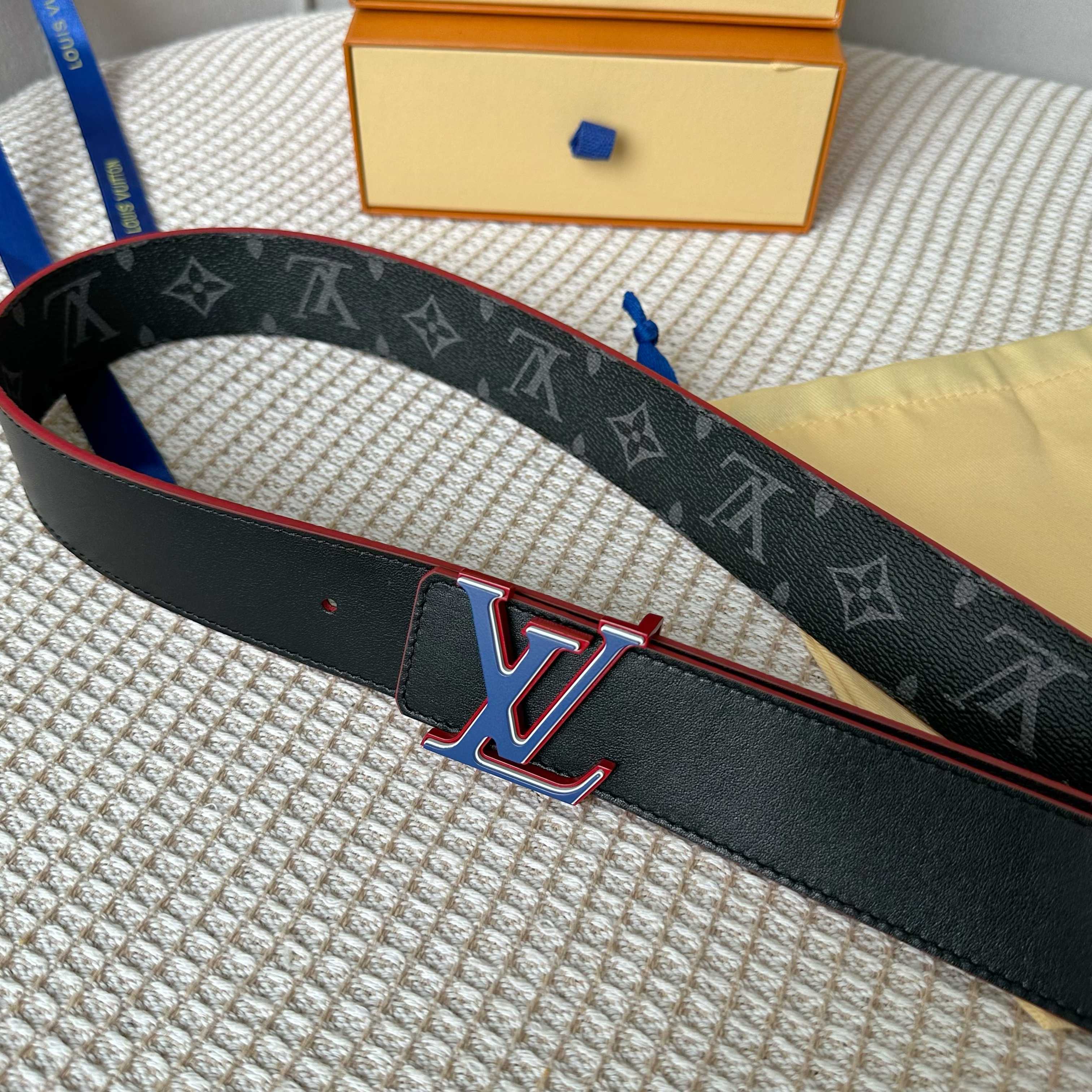 Louis Vuitton Double-Sided Canvas Belt - 40mm with Premium Leather