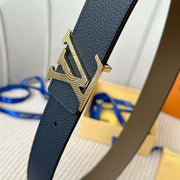 Louis Vuitton Reversible Togo Leather Belt - 40mm Width