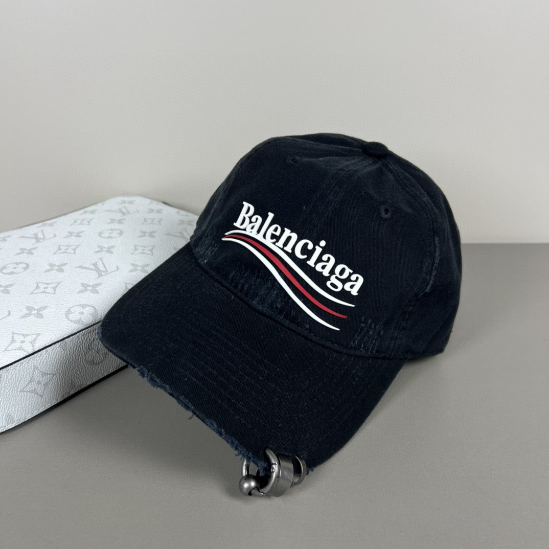 Balenciaga Embroidered Logo Baseball Cap - Unisex Fashion Cap