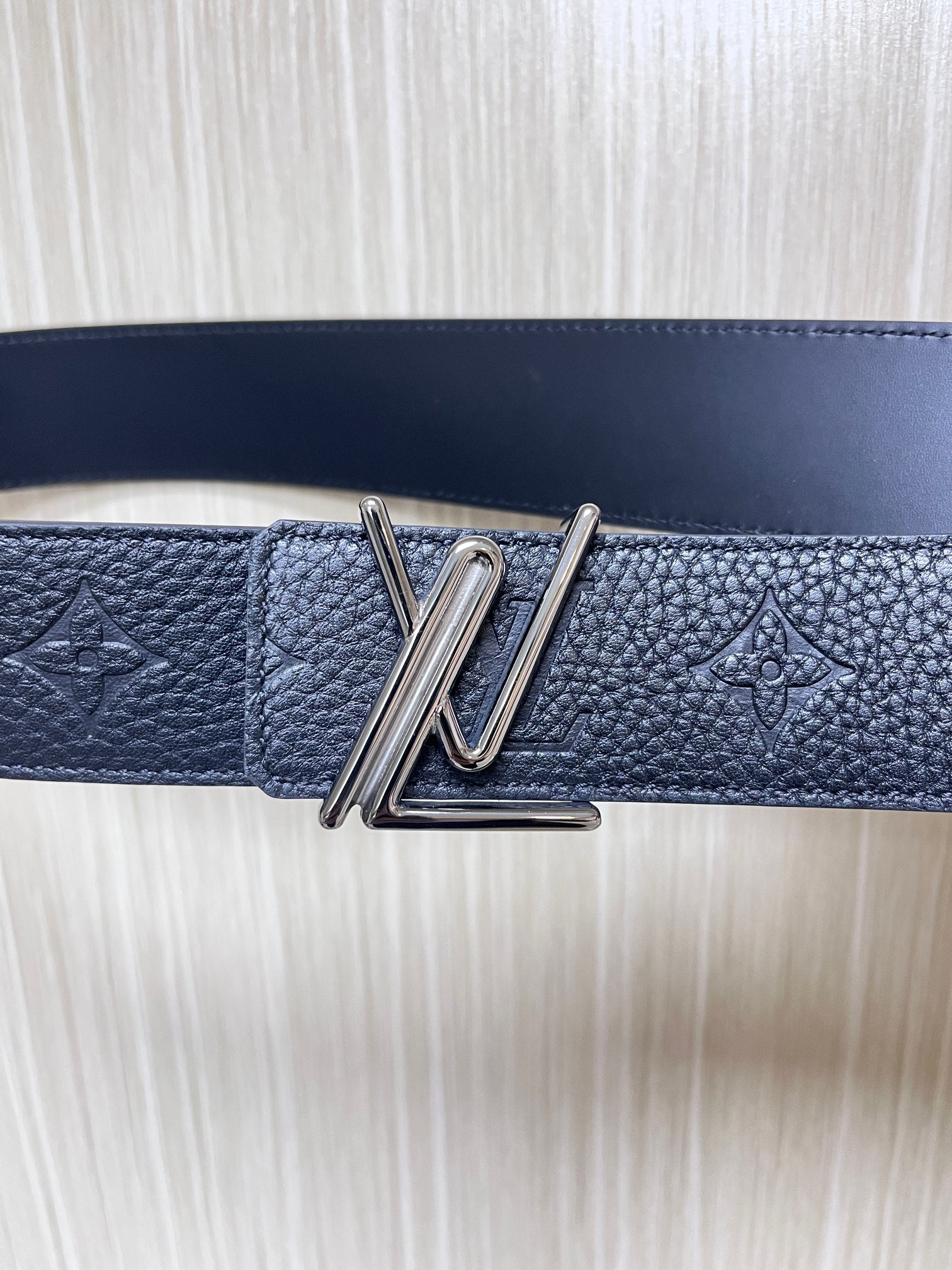Premium Reversible Calf Embossed Belt with Wire Buckles