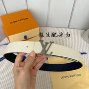 Louis Vuitton Dual-Sided Togo Leather Belt - 40mm Wide