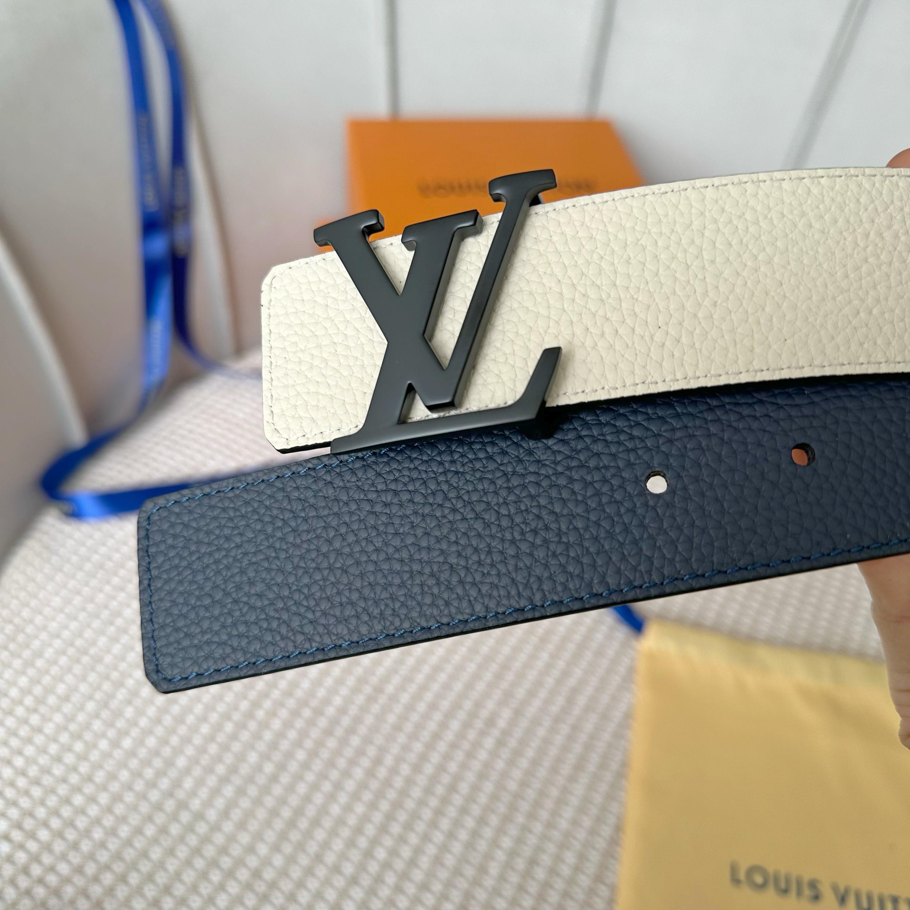 Louis Vuitton Double-Sided Togo Leather 40mm Belt
