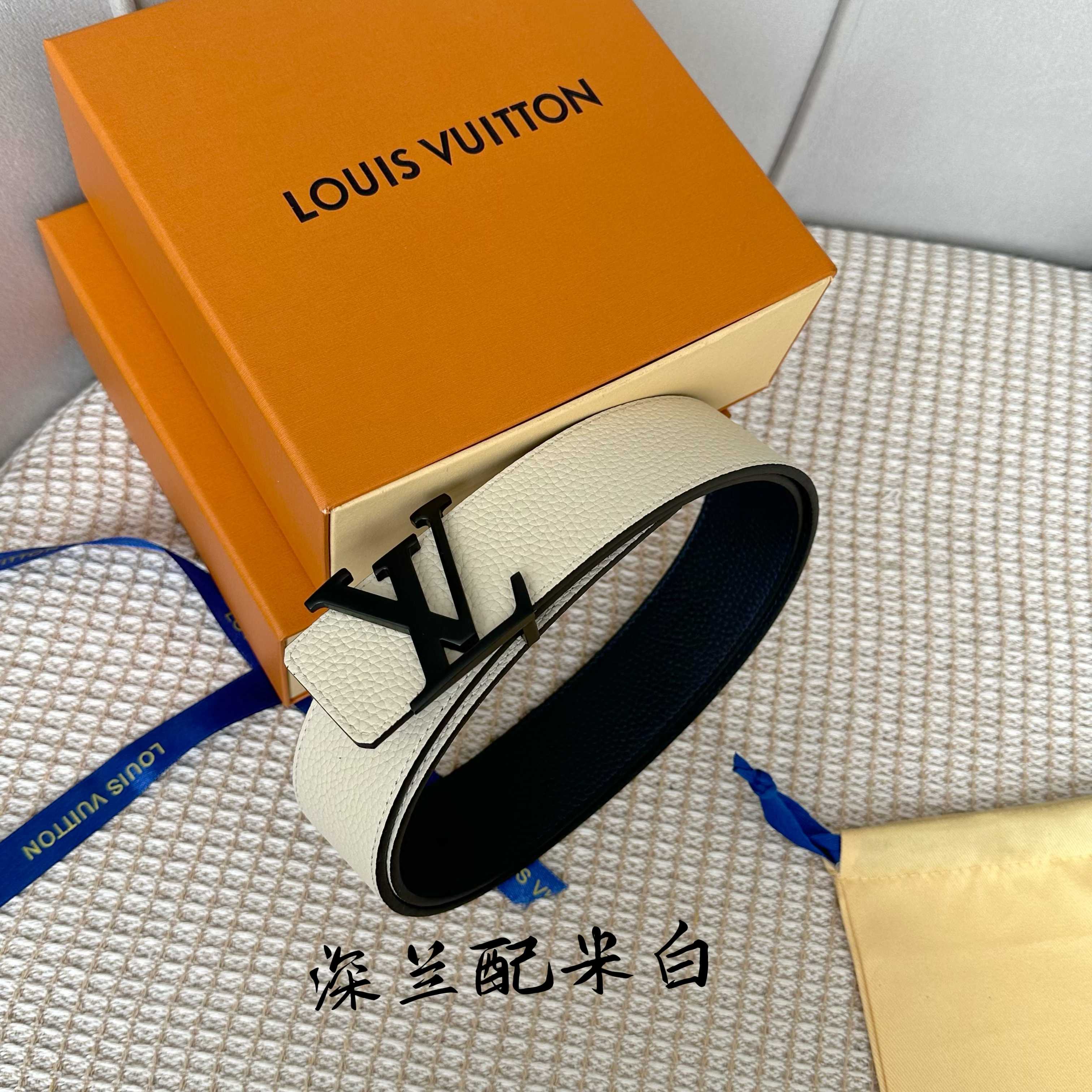 Louis Vuitton Double-Sided Togo Leather 40mm Belt