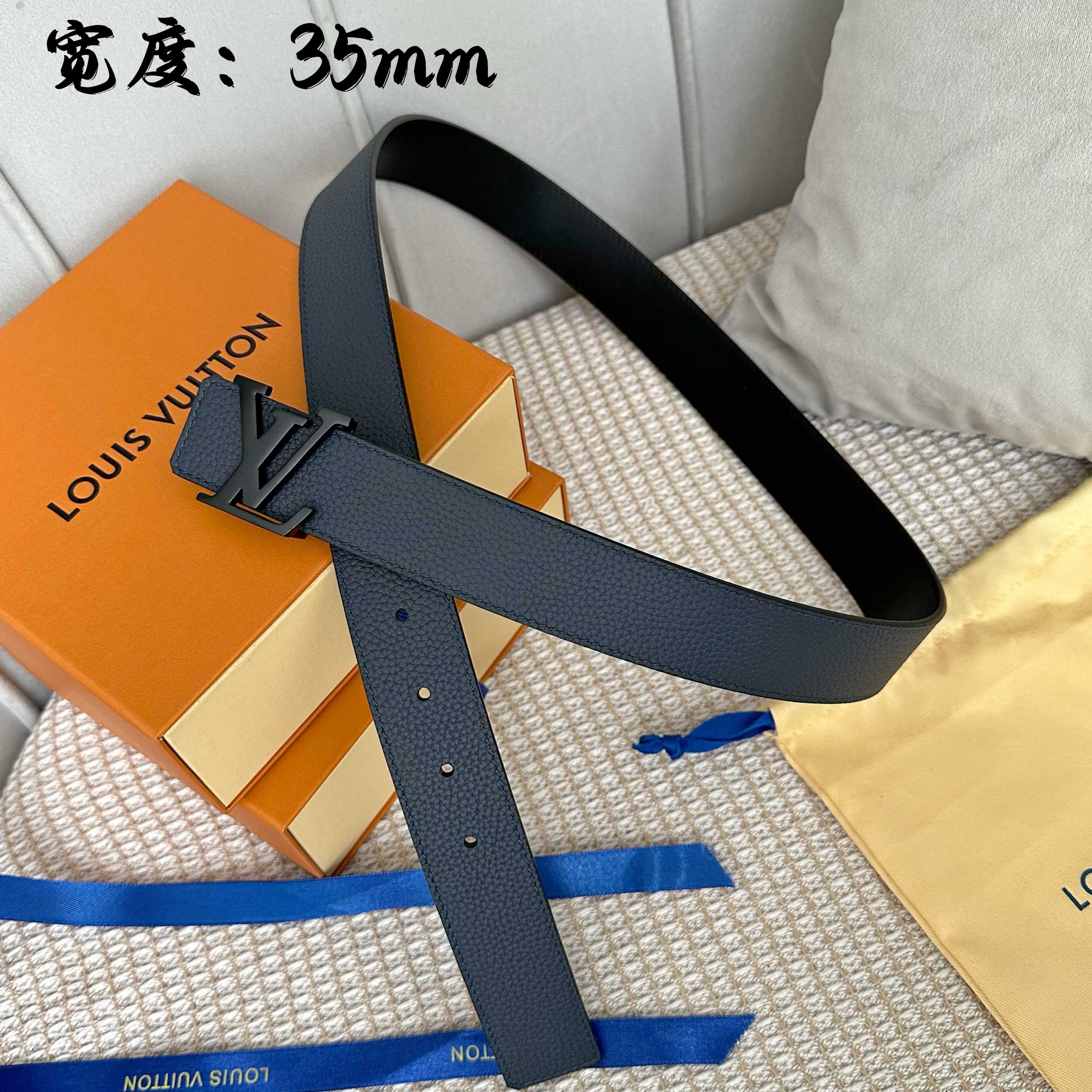 Louis Vuitton Reversible 35mm Belt - Classic Togo Leather