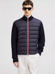 Moncler Thickened Down Zipper Cardigan - Men's Long Sleeve Casual Jacket