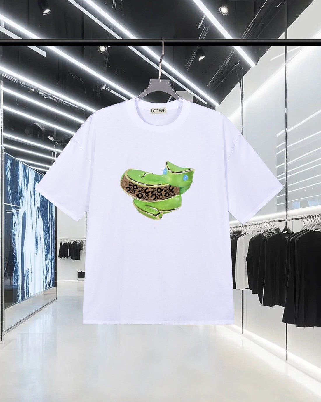 LOEWE Luo Yiwei Limited Edition Snake Logo T-Shirt