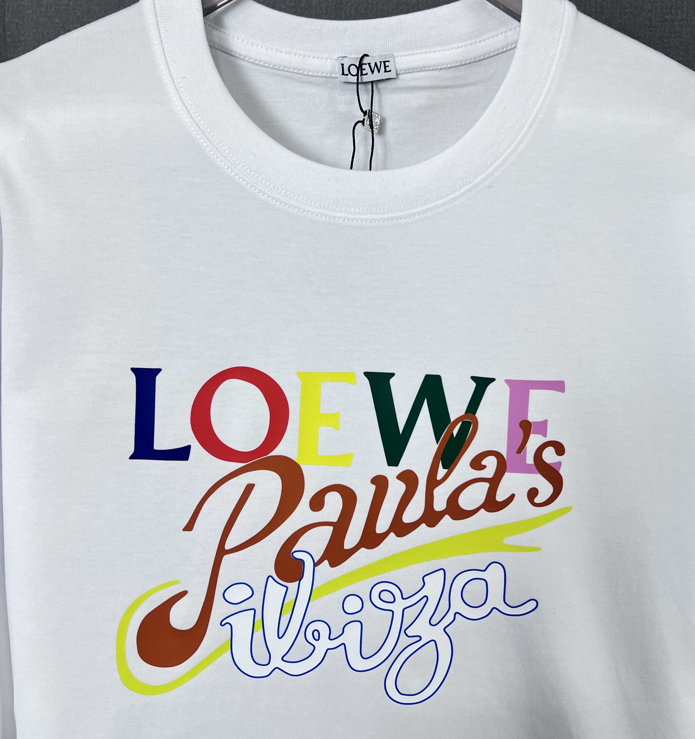 LOEWE Luo Yiwei Classic Rainbow Pocket T-Shirt