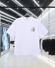 LOEWE Classic Round Neck Short-Sleeved T-Shirt with Silicone Logo