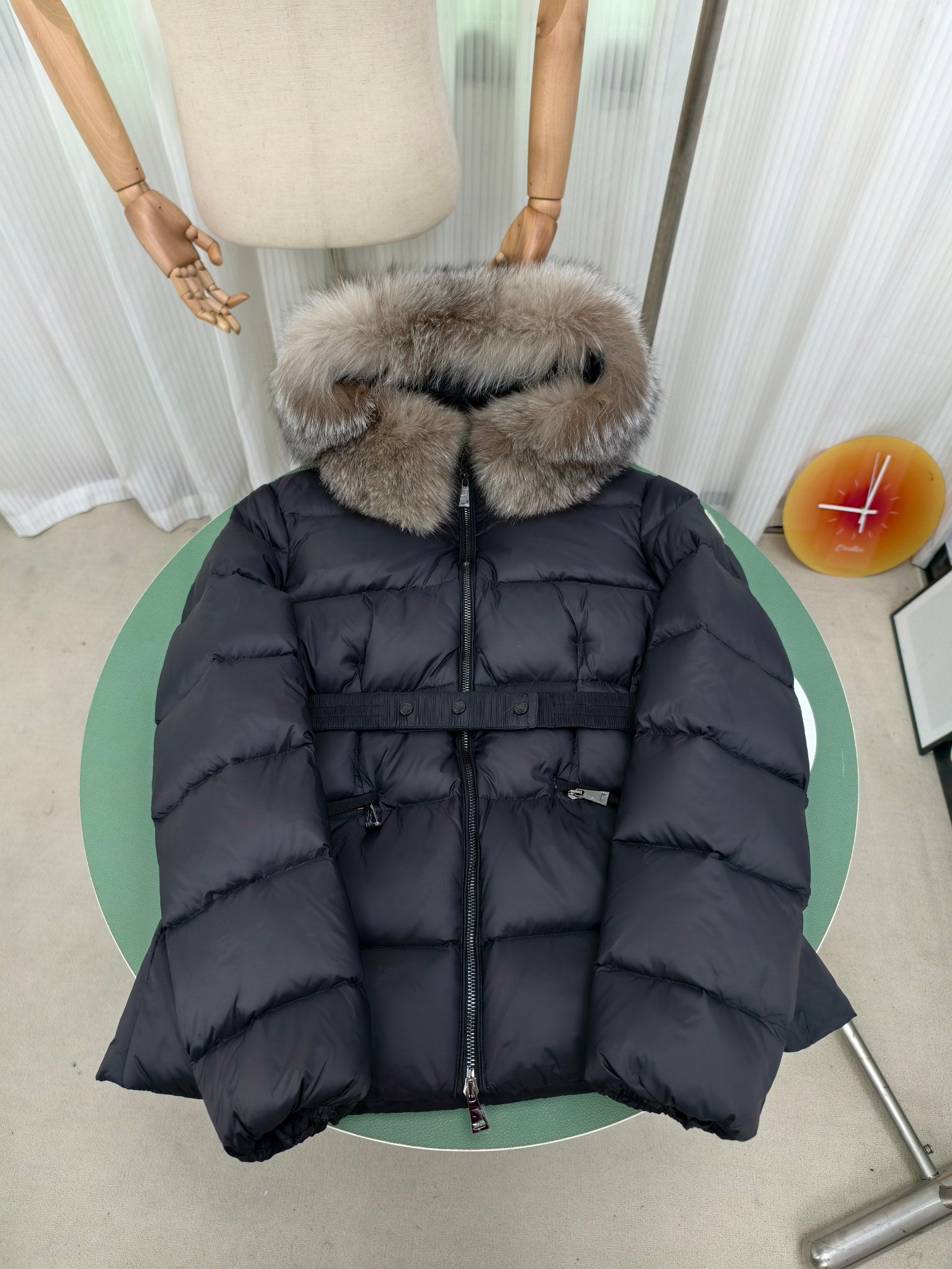Moncler Boed Autumn/Winter Hooded Down Jacket with Fur Collar
