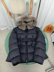 Moncler Boed Autumn/Winter Hooded Down Jacket with Fur Collar
