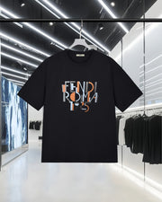 Fendi Classic Logo Embossed Short-Sleeve T-Shirt