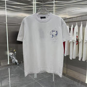 Unisex Cross Patch Embroidered Short Sleeve Tee - Autumn/Winter Collection