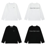 CK Unisex Embossed Cotton Long Sleeve T-Shirt - Autumn/Winter Collection