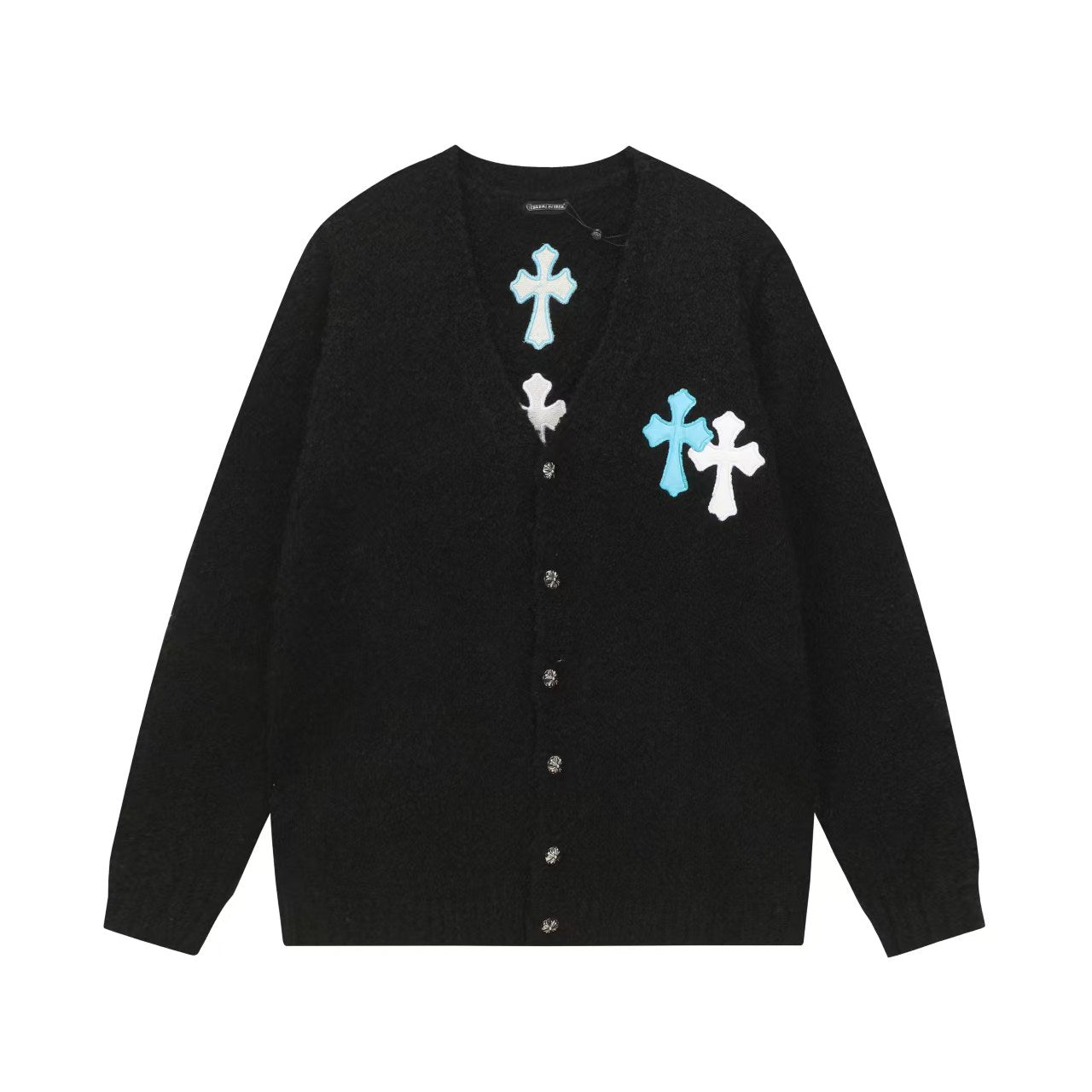 Trendy CH Crow Heart Knitted Sweater Cardigan - Unisex Luxury Fashion