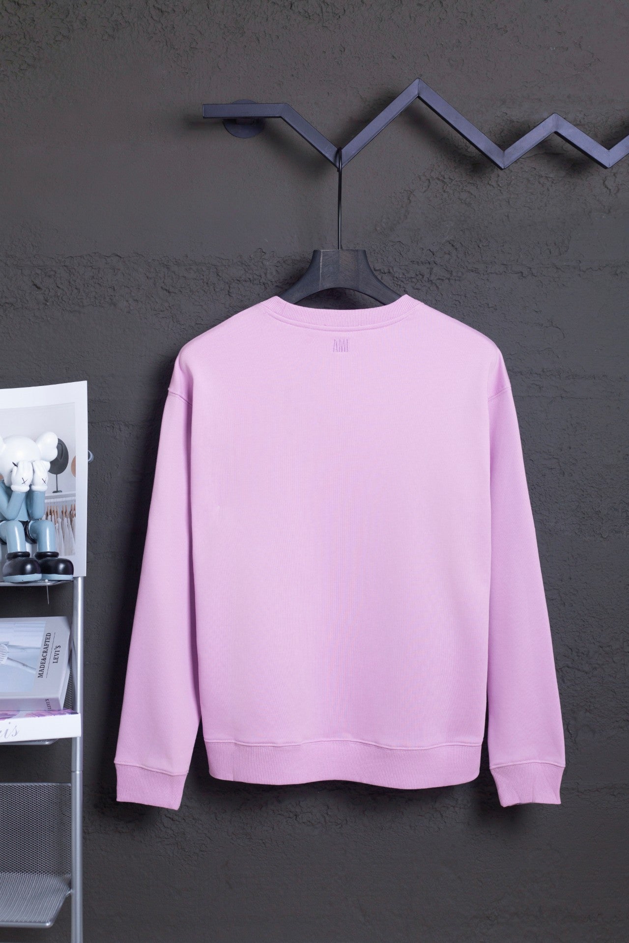 Classic Small Love Embroidered Pullover Sweatshirt for Men and Women