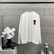 Unisex Classic Love Patch Embroidered Sweatshirt