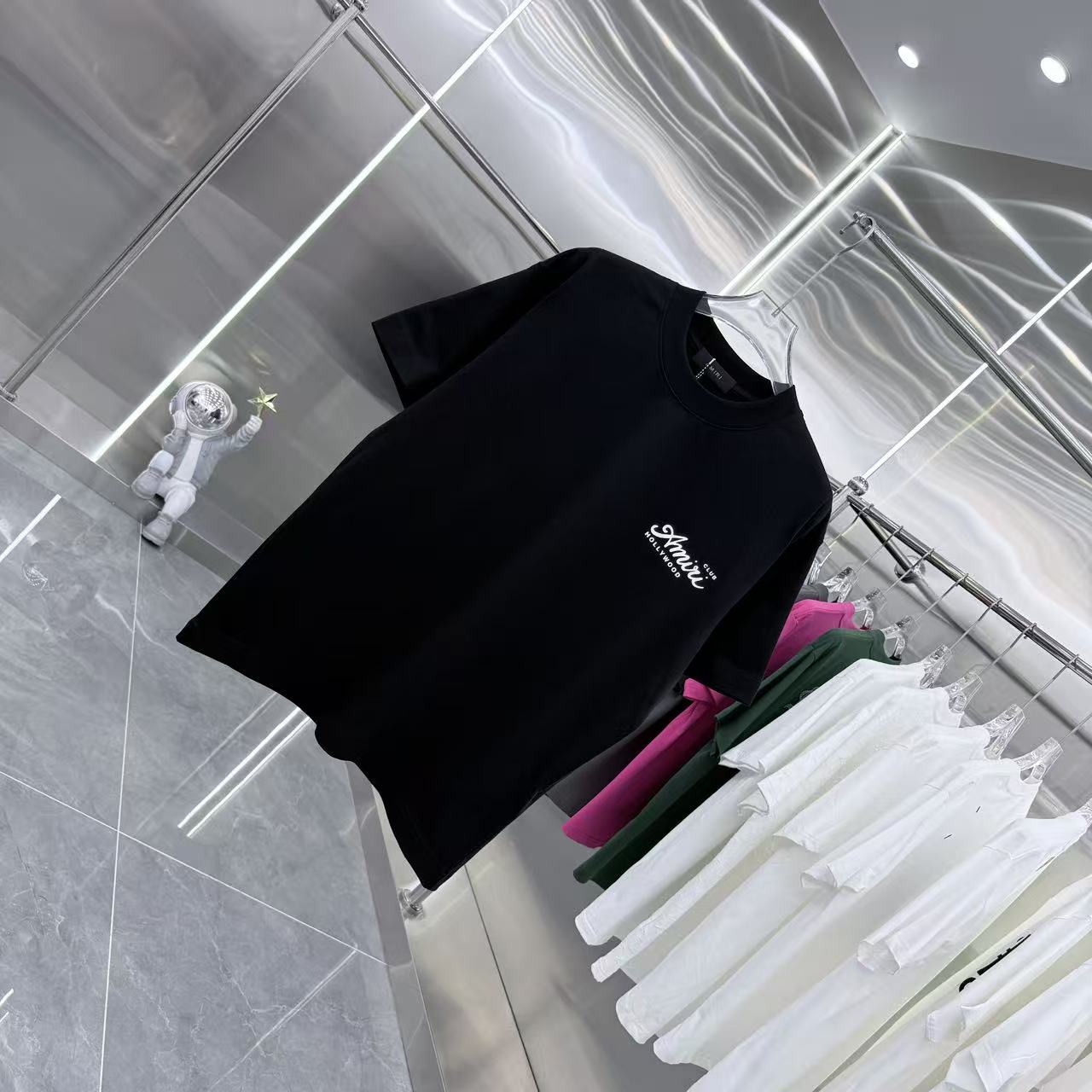 Unisex Custom Fabric Round Neck Short Sleeve T-Shirt - AMI 2025 Collection