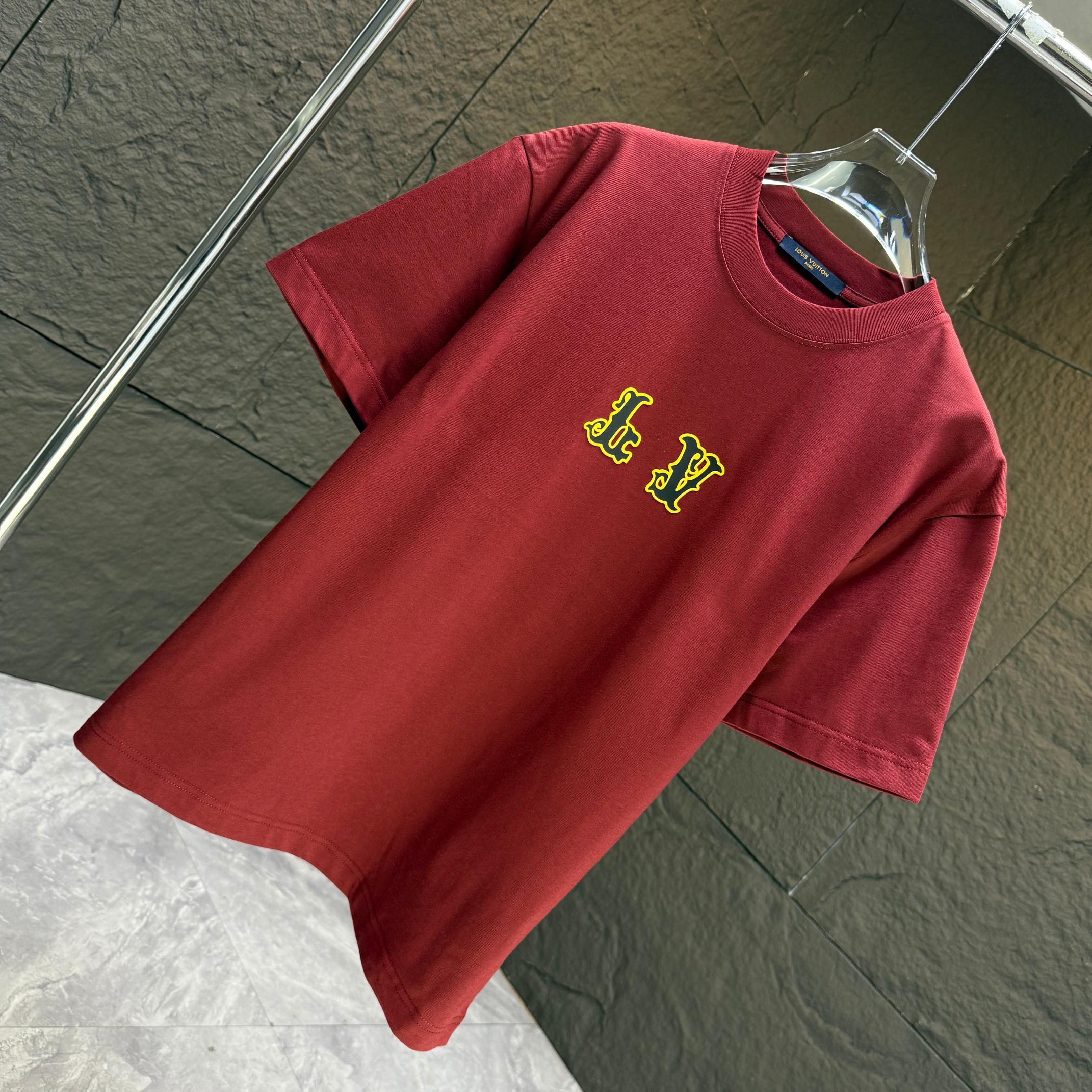 Customizable Louis Vuitton-Inspired Short-Sleeved T-Shirt