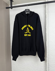 Prada Monogram Embroidered Hooded Sweater - S/M/L/XL