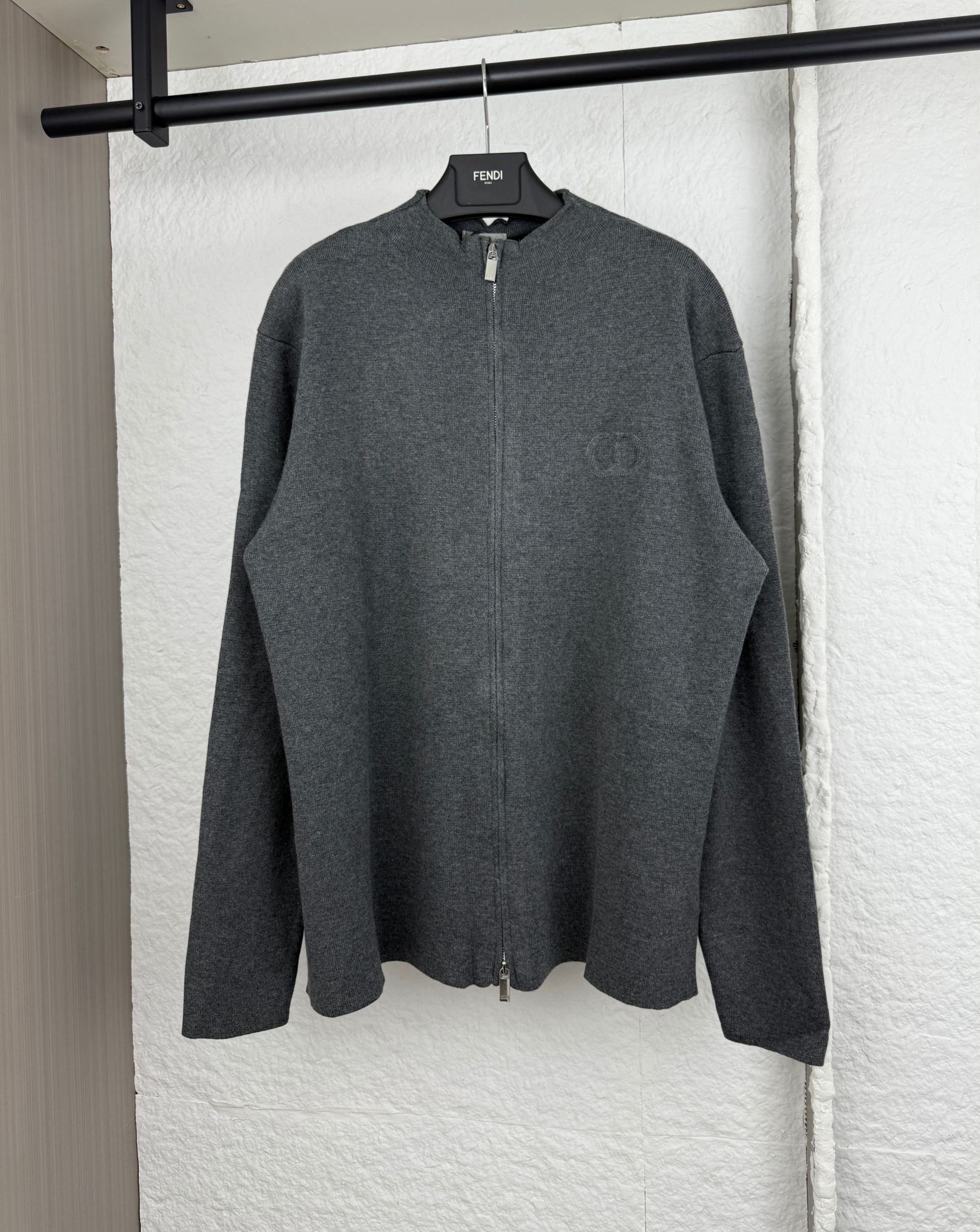 Dior CD Embroidered Zipper Sweater - S/M/L/XL