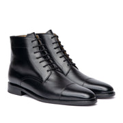 The Sahara mens black leather boots, crafted with finest box calf, leather sole and blake welted
