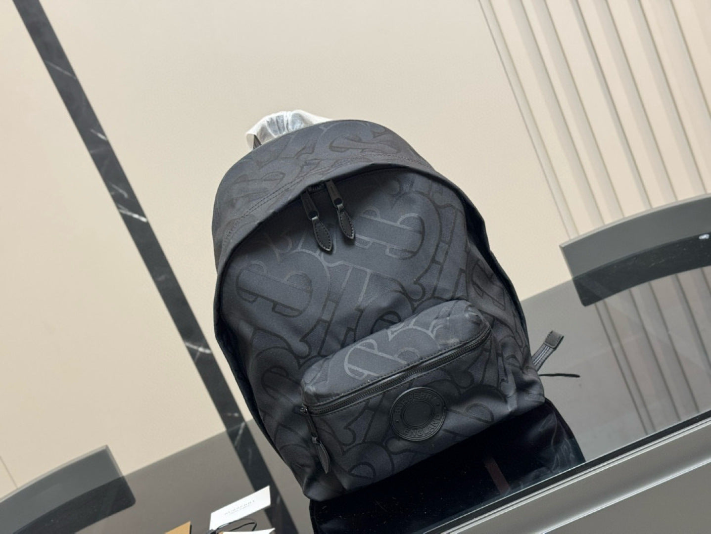 Burberry Inspired Lightweight Nylon Backpack - 30x40cm