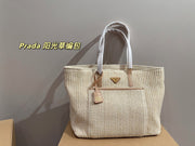 Prada Sunshine Straw Bag - Elegant Summer Accessory