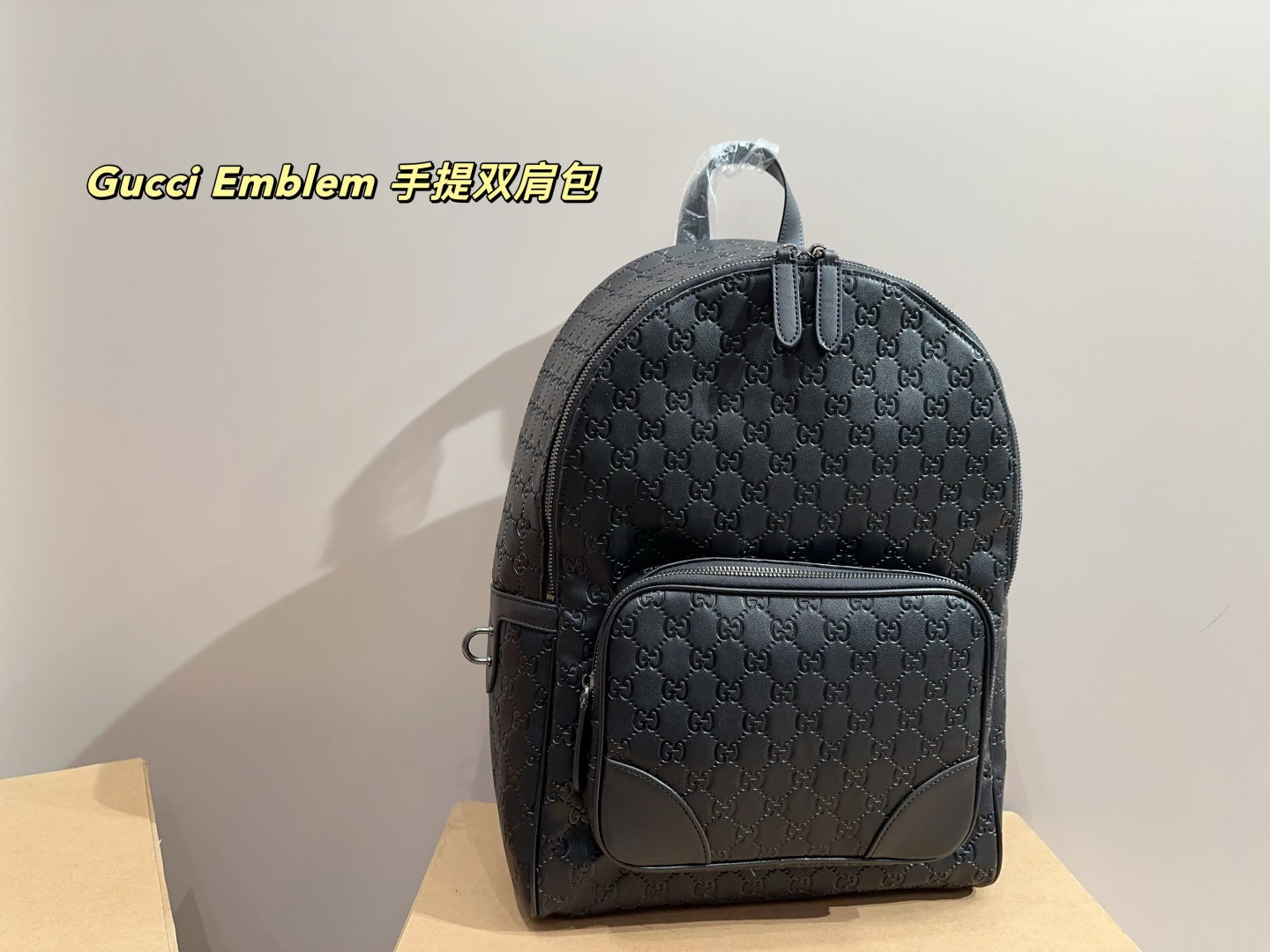 Gucci Emblem Handheld Backpack - Size 32.44