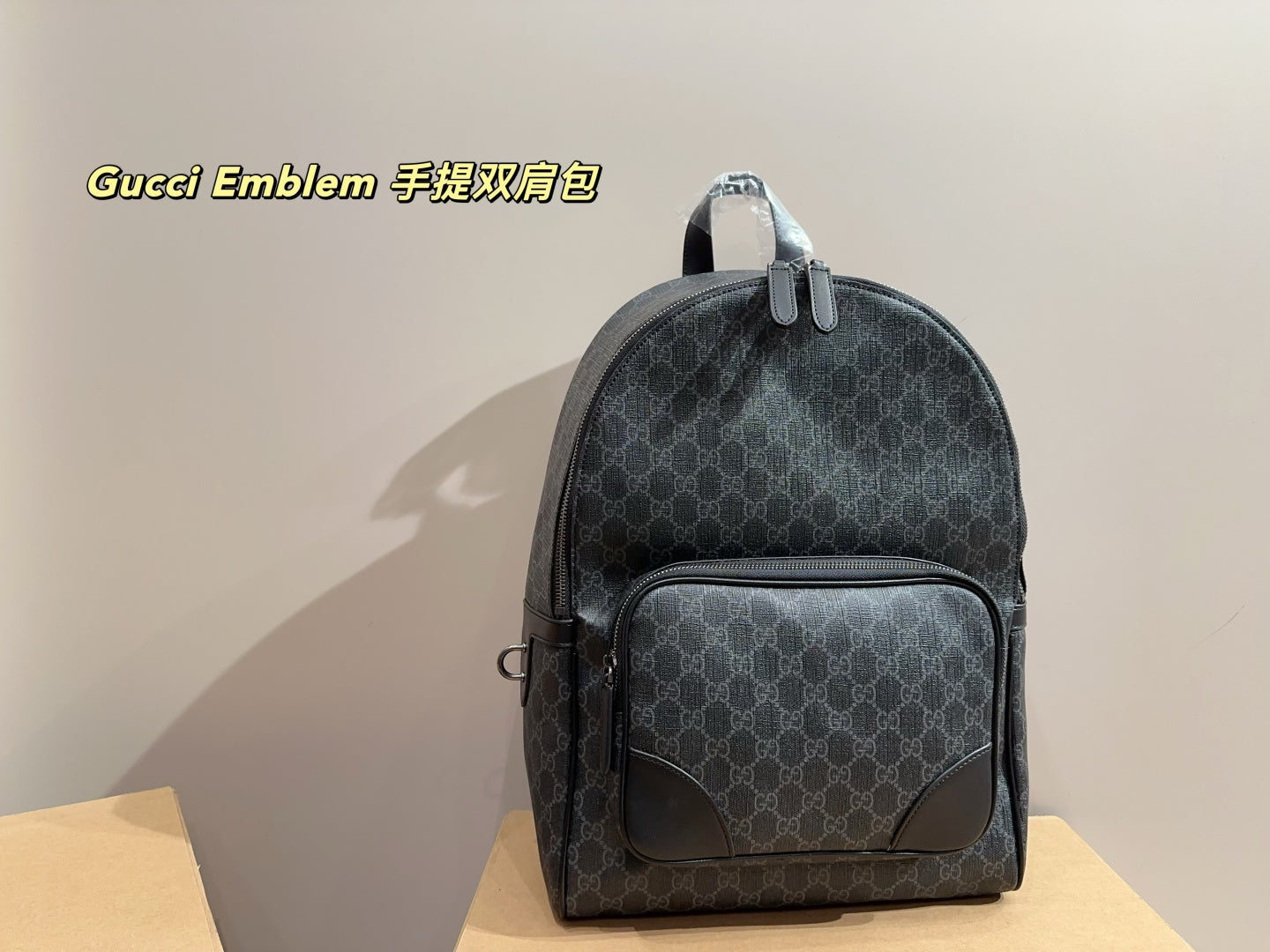 Gucci Emblem Handheld Backpack - Size 32.44