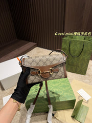 Gucci Mini Horizontal Phone Bag - Size 18.12
