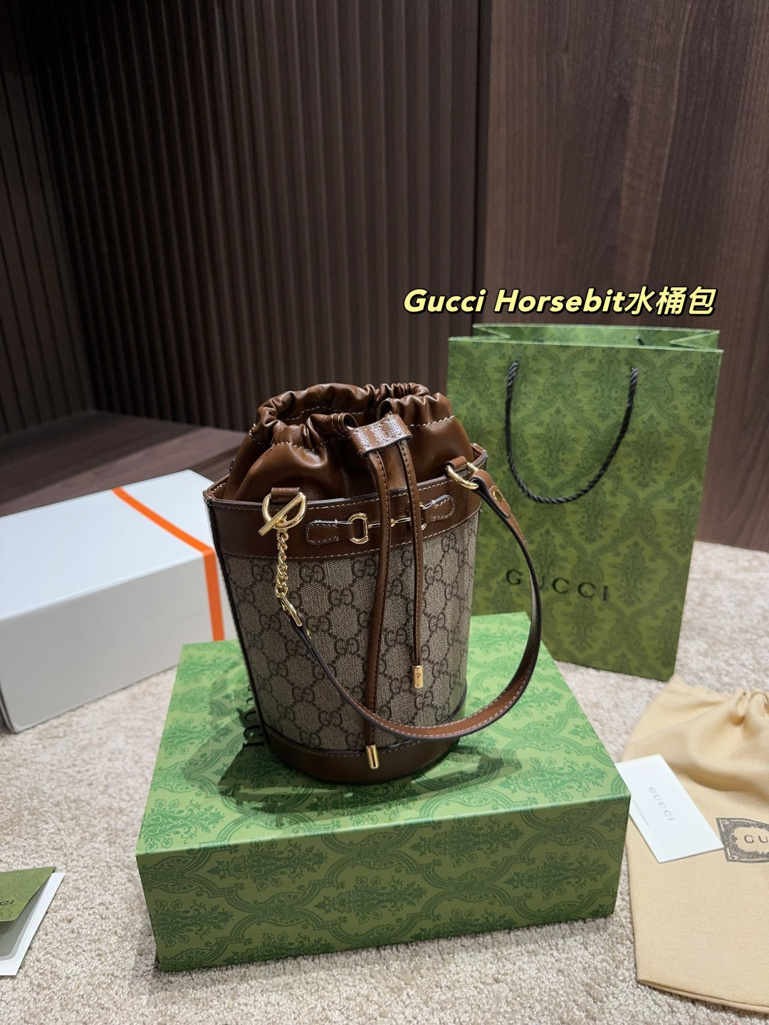 Gucci Horsebit Bucket Bag - Size 17.19