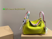 Hermes Lindy 30 Genuine Leather Shoulder Bag - Size 26.20