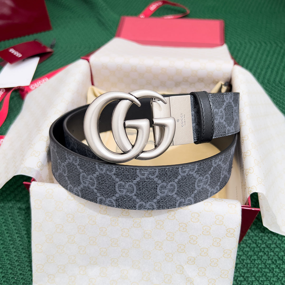 Gucci Double-Sided Leather Counter Rotating Buckle for Men - High-End Quality