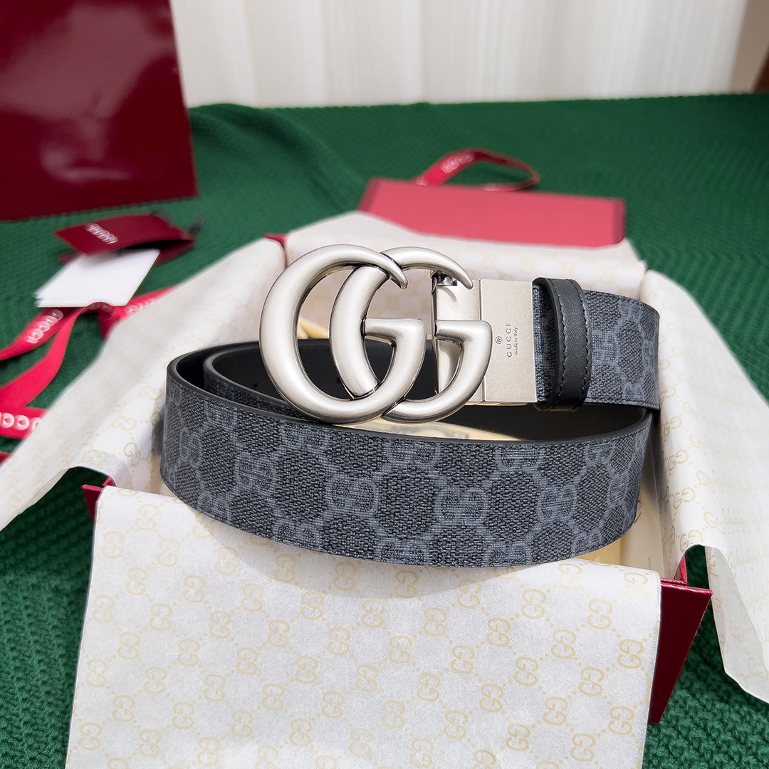 Gucci Double-Sided Leather Counter Rotating Buckle for Men - High-End Quality